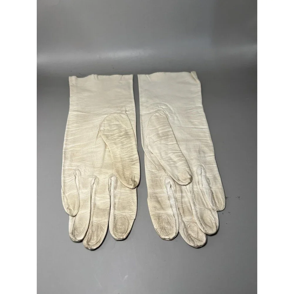 Vintage Opera Gloves Womens Medium Formal Evening 1950s